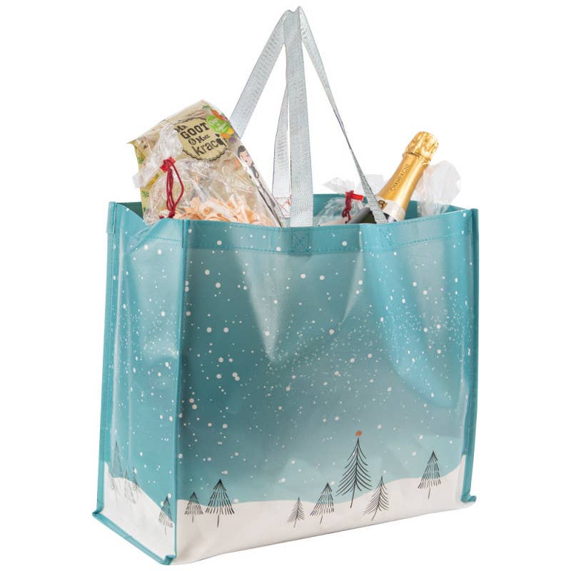 Verde/bianco Borsa Shopping Polipropilene Polare 43x20x38cm in vendita all'ingrosso su Faire1