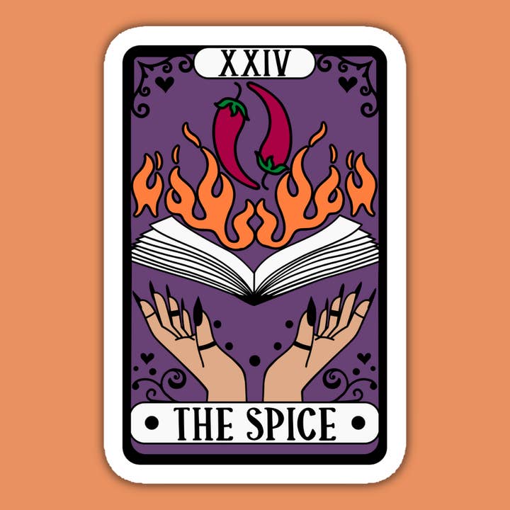 The Spice Alternative Tarot Card Reader Sticker for wholesale by Indigo Maiden