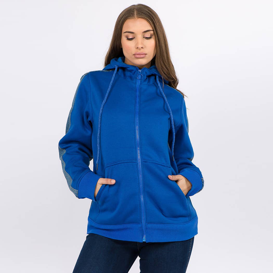 denim and jersey jacket