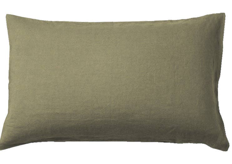 Bedlam - Wholesale Sheet set - Olive - 100% Pure French Linen Sheet Set2