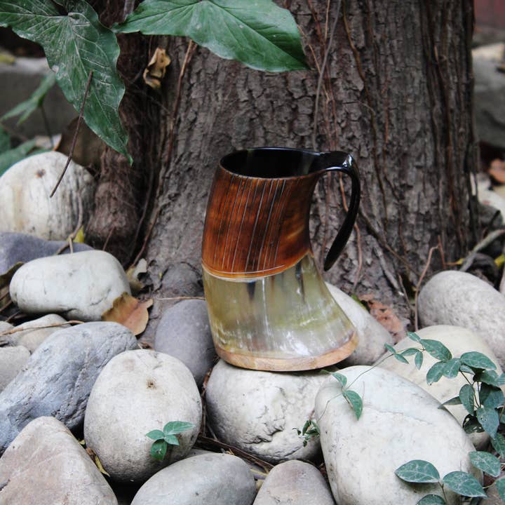 Viking Horn mug ,Norse drinking horn , Horn tankard,  and other Purchase Wholesale bracciali pelle. Free Returns & Net 60 Terms on Faire trending on Faire.