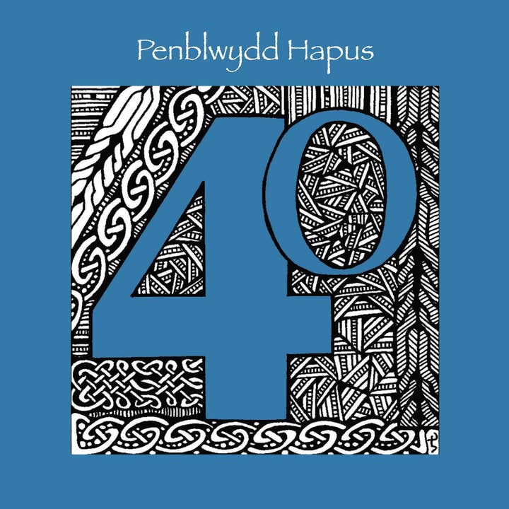 Penblwydd Hapus (Alles Gute zum Geburtstag) 40 Geometrisch für den Großhandel von Alff a Bet Design