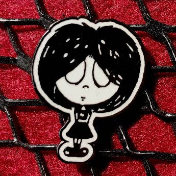 Enamel Pin - Porcelain Doll for wholesale by D. Kerper Arts