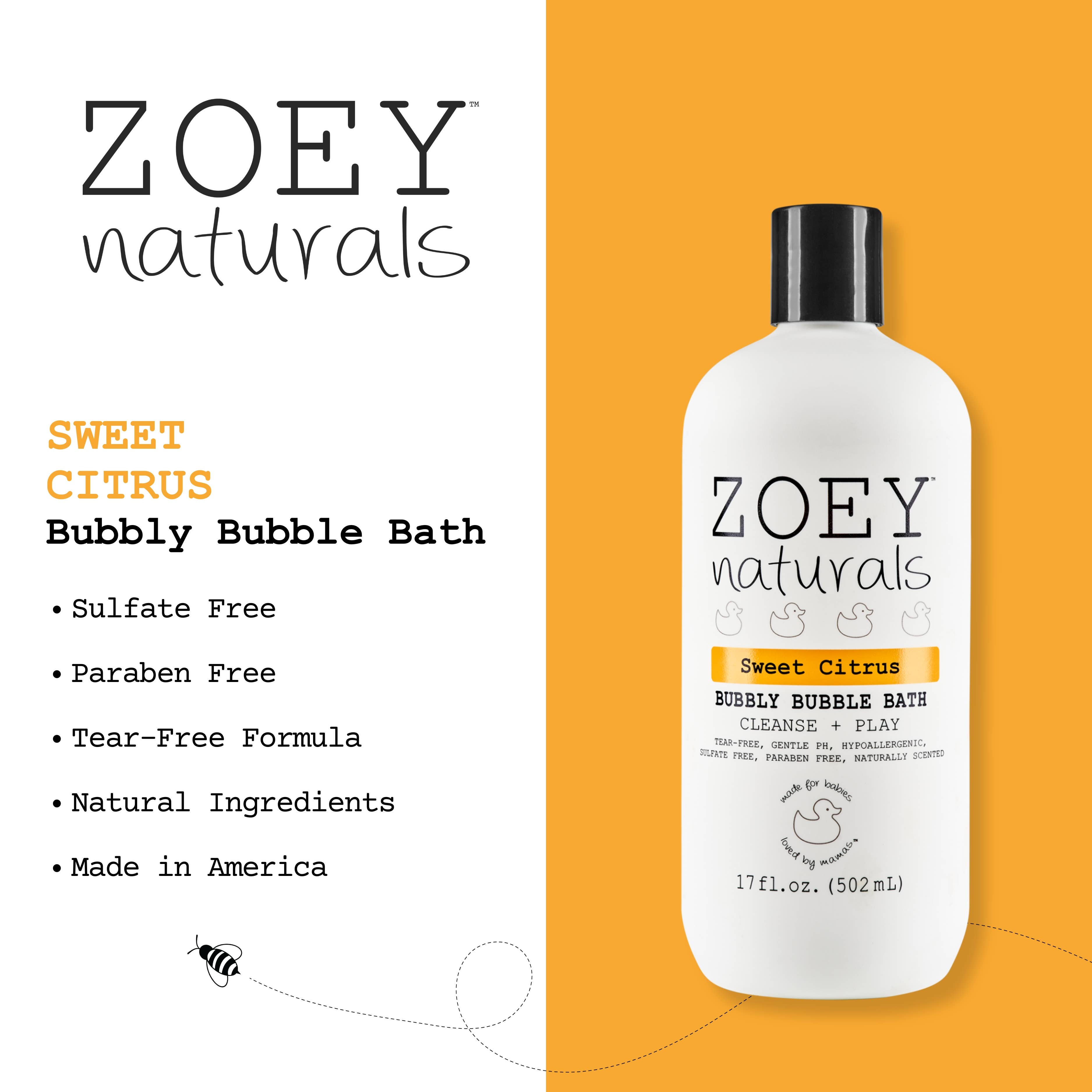Zoey Naturals - Wholesale Bubble Bath - Sweet Citrus Bubbly Bubble Bath7