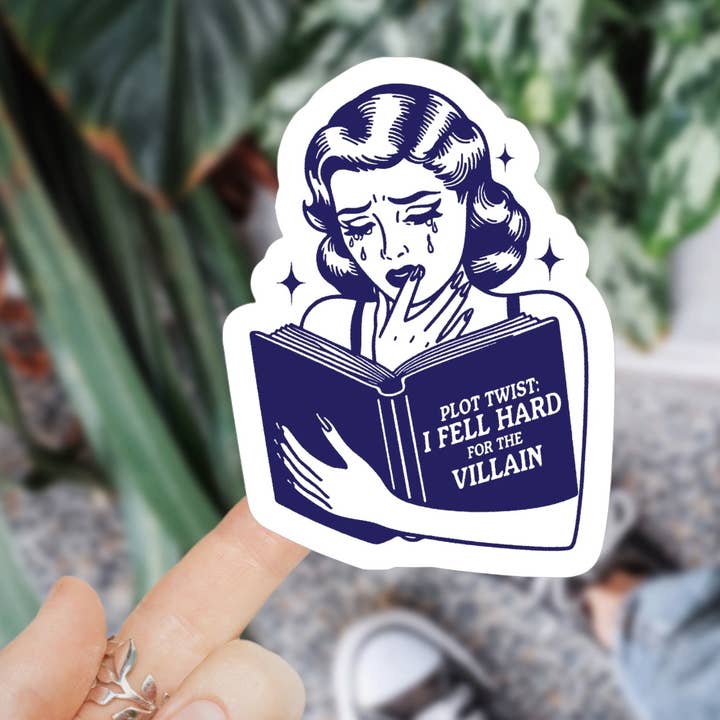 Plot Twist Bookish Sticker for wholesale by Ace the Pitmatian Co
