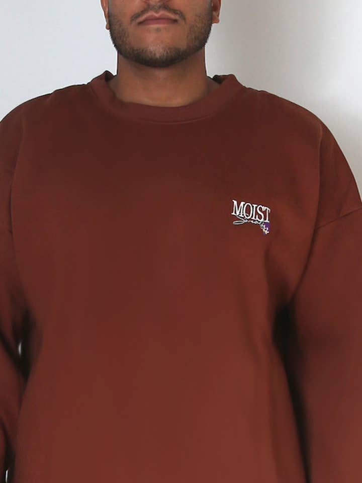 Sweatshirt — Chocolate Brown for engroshandel hos Moist Sweats