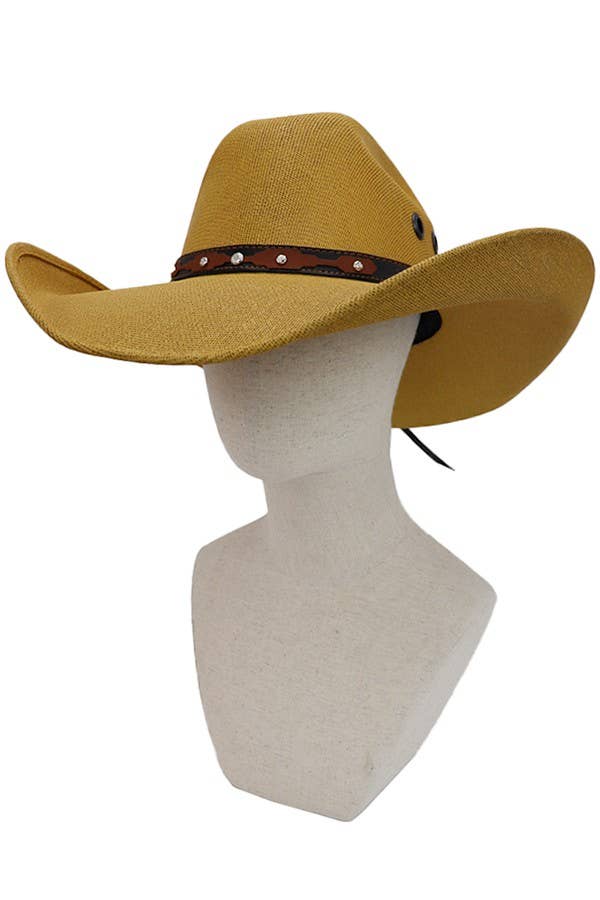 Cap Zone - Vente Chapeau de cowboy – unisexe - Chapeau de cowboy en paille Vaquero Western Original2