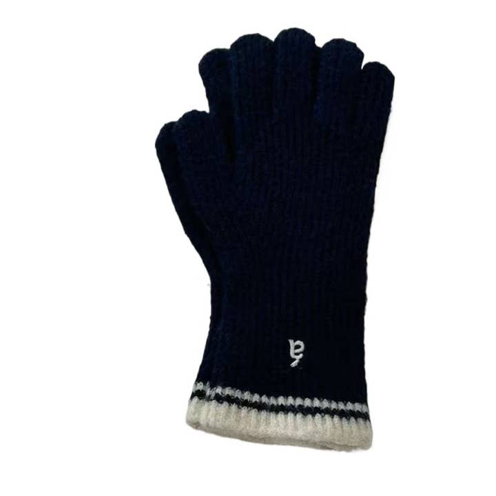 Funkyrel® Atzbranding Limited - Wholesale Gloves – Unisex - Gloving - Unisex Full-Cover Knitted Gloves with Letter Embroidered4