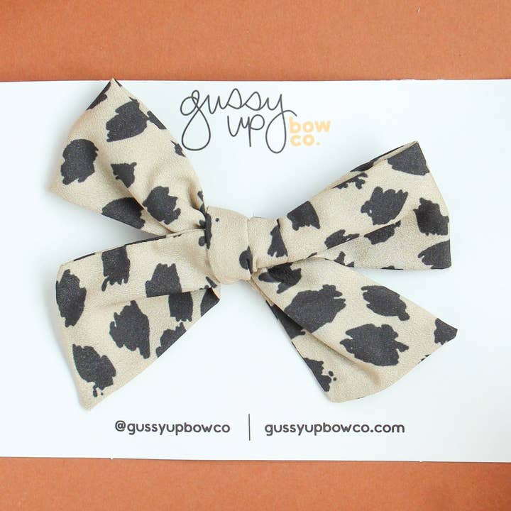 Leopard | Lazo clásico para venta al por mayor de Gussy Up Bow Co
