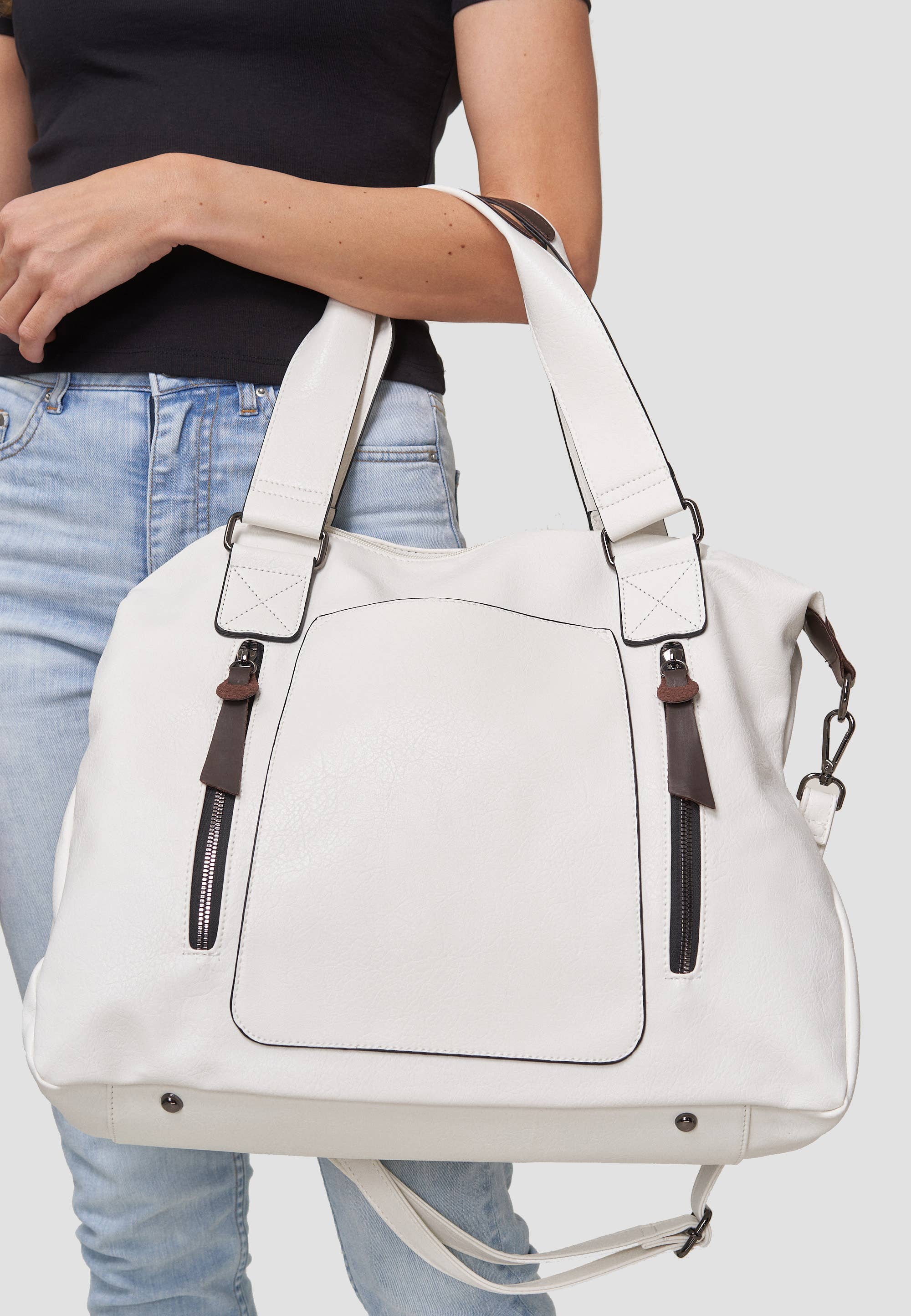 HJS - Wholesale Tote Bag - Women's - Shopper 'COLMA' - with many compartments and extra space4