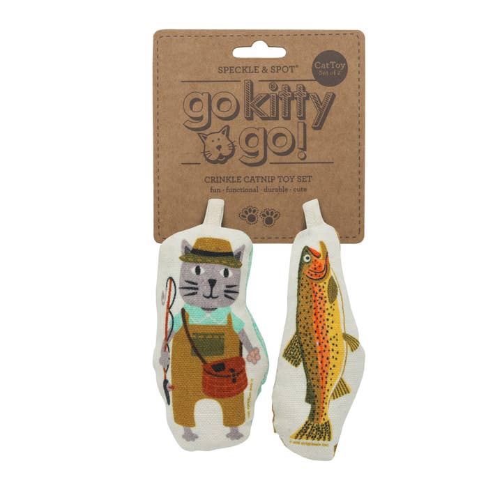 Speckle and Spot by Ore’ Originals - Wholesale Pet Toy Set - Cat - Go Kitty Go Cat Toy Set | Hippie Kitty