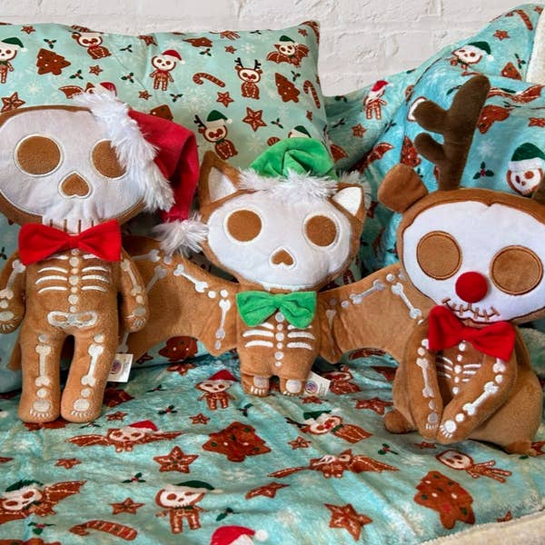 MaterialJill - Wholesale Stuffed/Plush Toy - Kids & Baby - 12" Halloween, Spooky Christmas Plush - GingerDEAD Man5