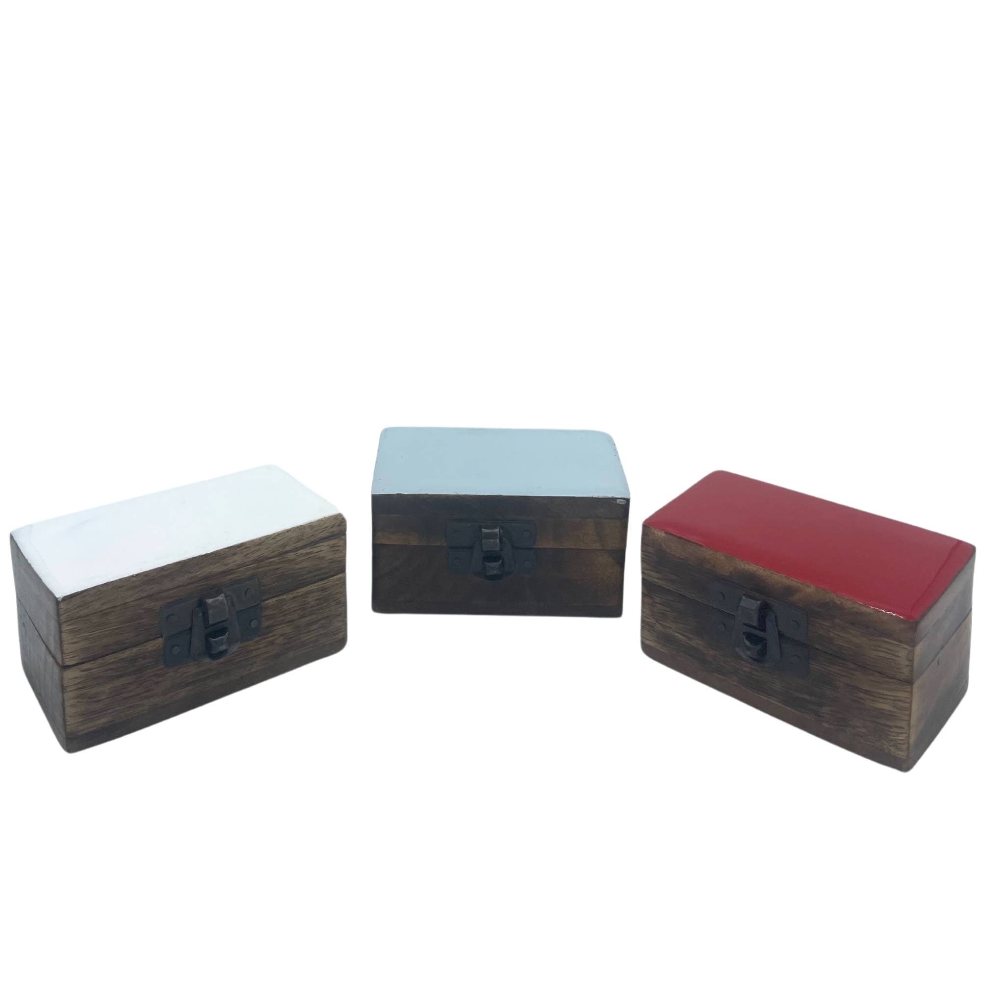 AW Artisan - Wholesale Jewelry Box/Organizer - Wooden Pill Box 9x5x4cm - Assorted3
