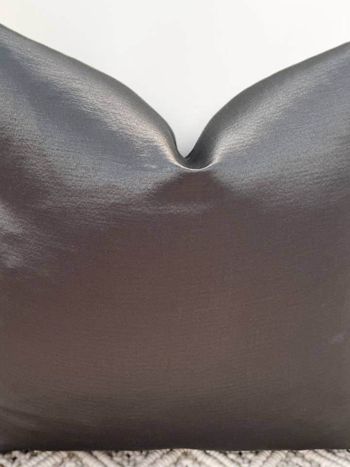 The Couture Cushion - The Charcoal Laura - Style No. 101 for wholesale by The Couture Cushion