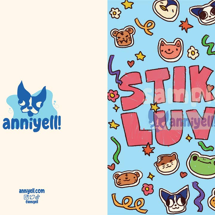 anniyell - Wholesale Journal/Diary - STIKR LUVR! Reusable Sticker Book2