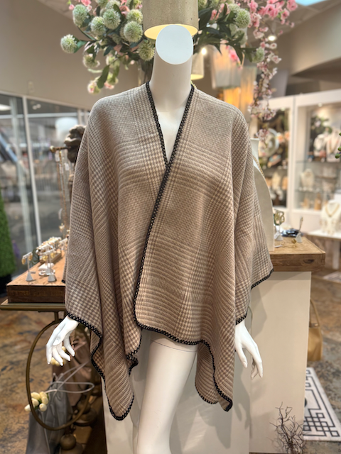 Pretty Persuasions - Vente Cape – femme - Cape à carreaux Glen CP252122