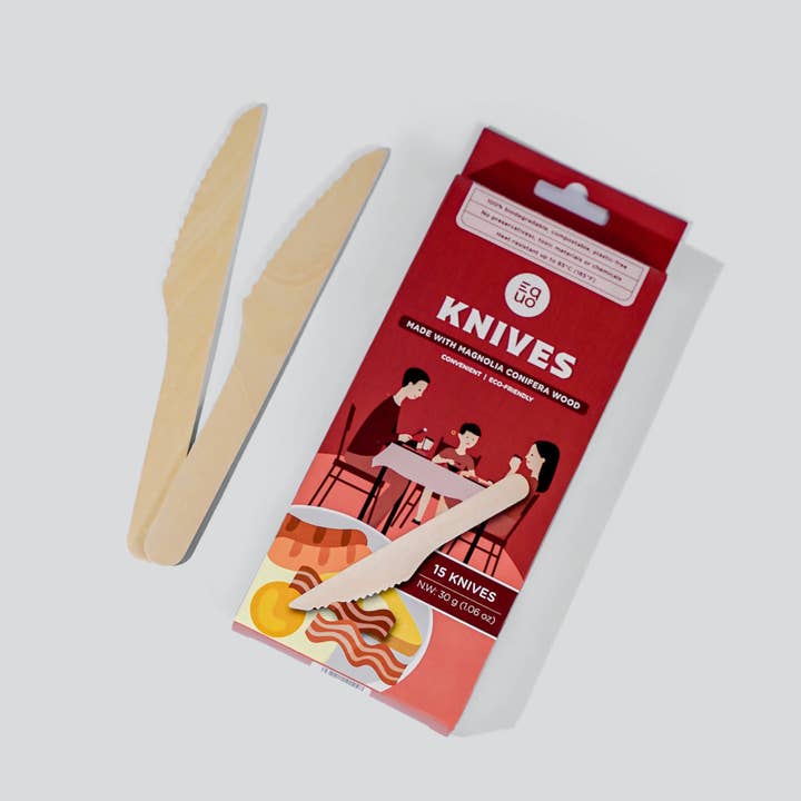 Wooden Knives - Pack of 15 for wholesale by EQUO