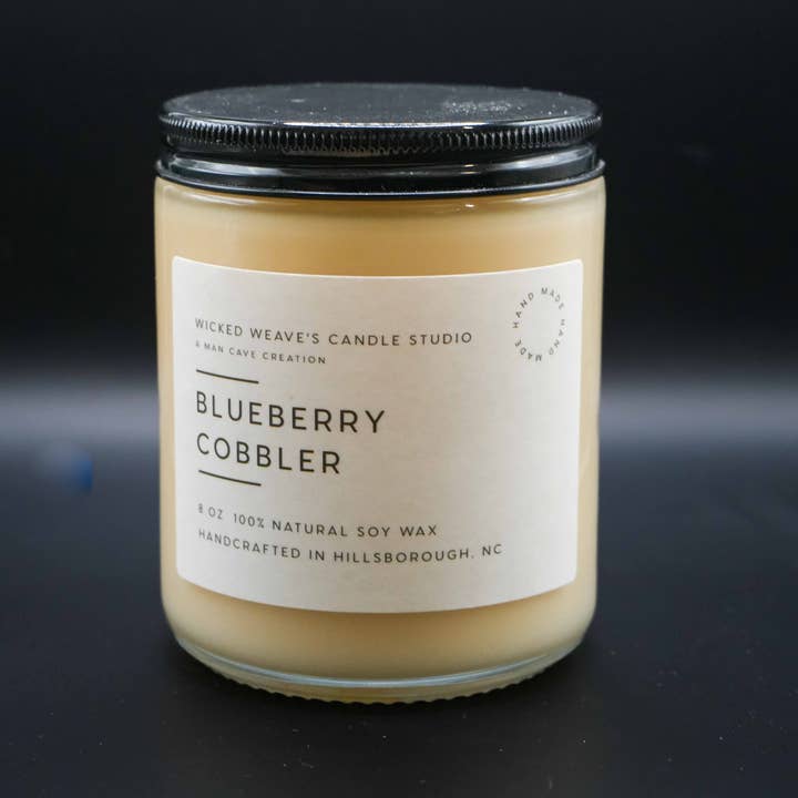 Wicked Weave’s Candle Studio - Wholesale Jar/filled candle - Blueberry Cobbler Soy Wax Candle (4 Size Option) 0
