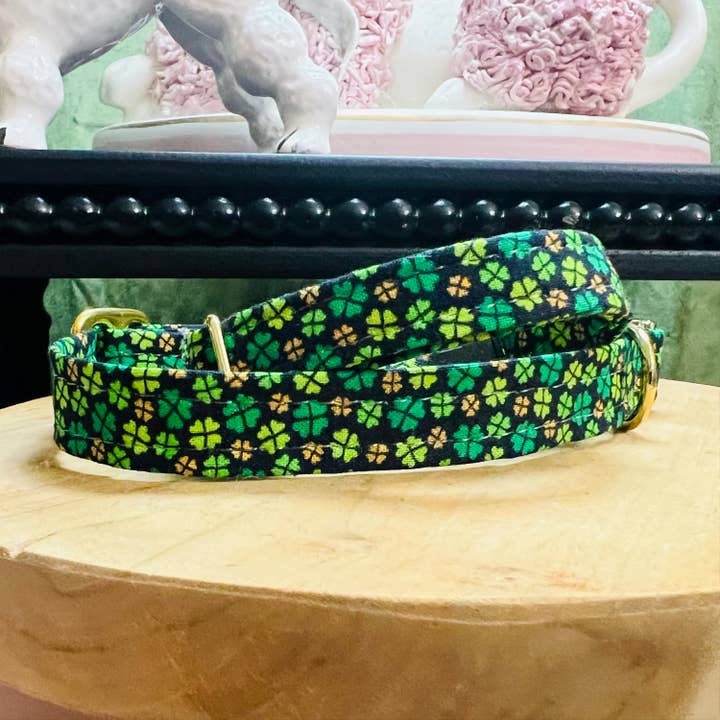 Little Barks Boutique - Wholesale Pet Collar - Cat/Dog - Dog Collar with Shamrocks1
