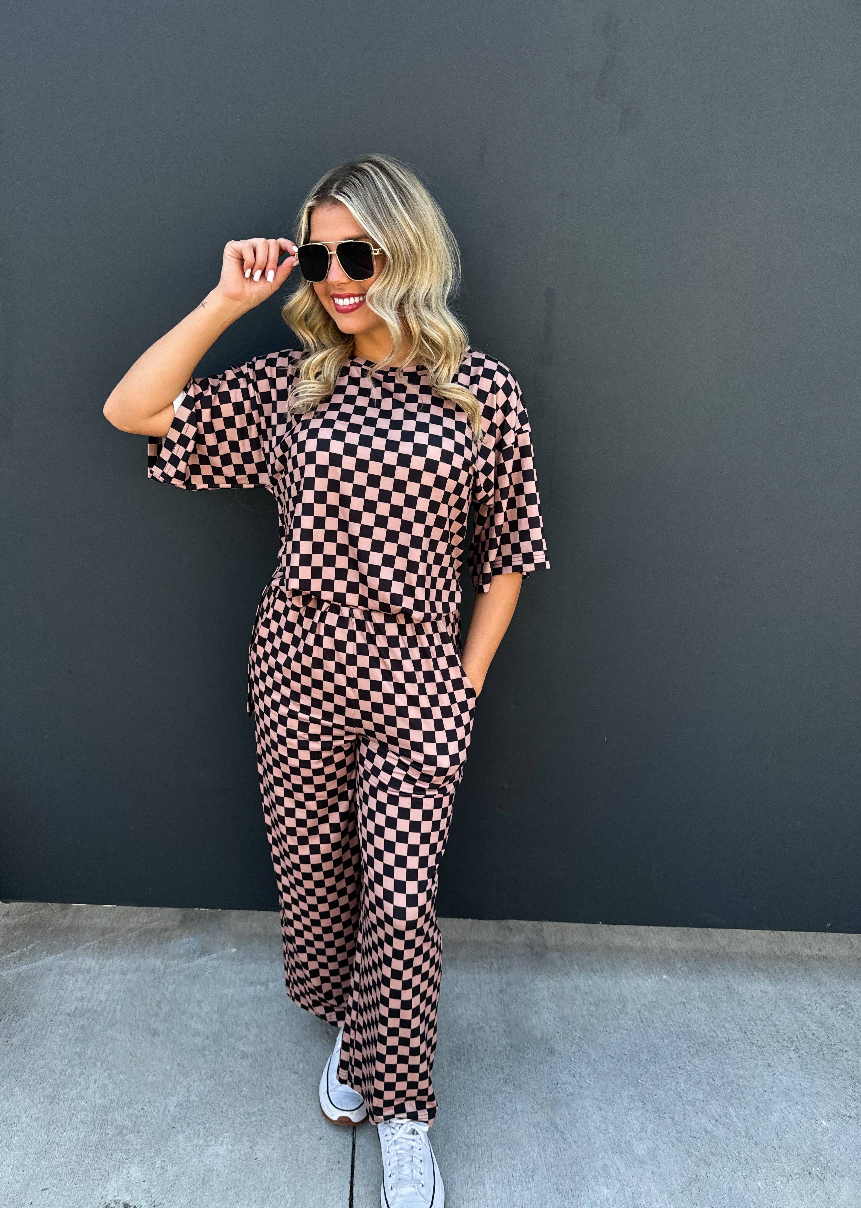 BLAKELEY - Vente Pantalon – femme - PANTALON À CARREAUX AUDACIEUX - NEUTRES3