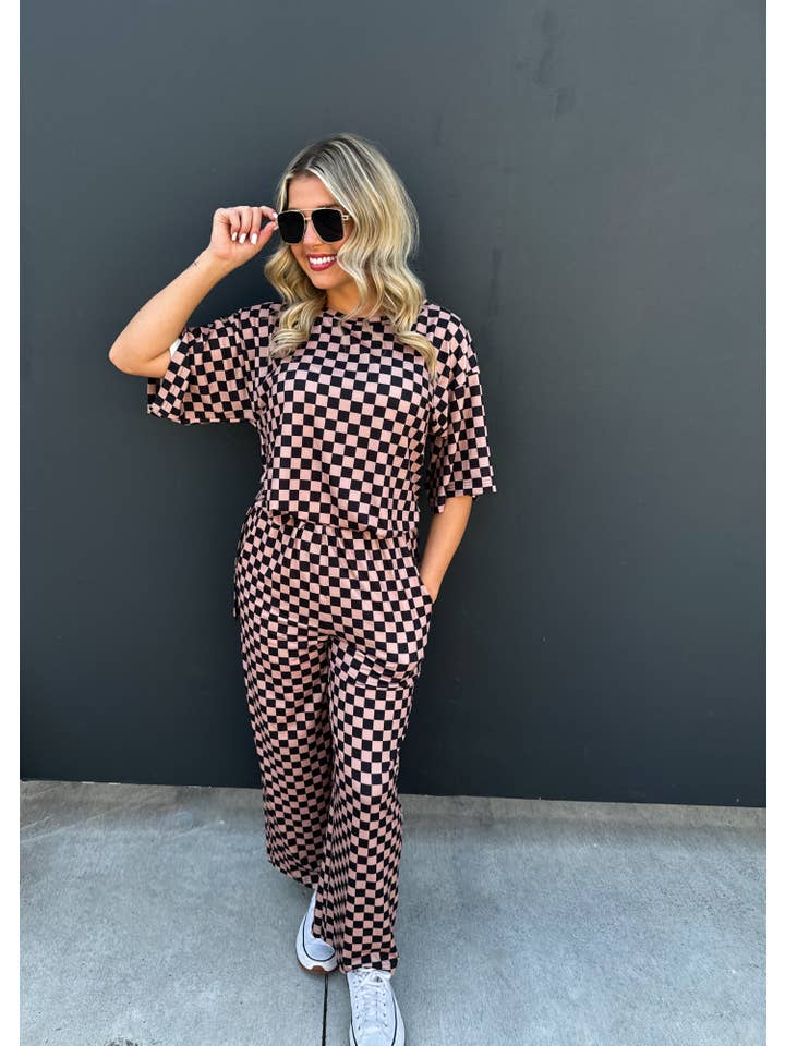 BLAKELEY - Vente Pantalon – femme - PANTALON À CARREAUX AUDACIEUX - NEUTRES3