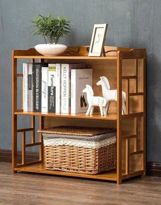 everythingbamboo - Wholesale Bookcase - Bamboo Antique Style Cabinet Book Shelf Bookcase Storage Choice Elegant BBC010