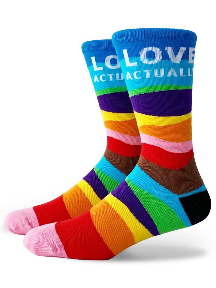 Calcetines LGBTQ+Love Actually: Wave para venta al por mayor de TrendyLake
