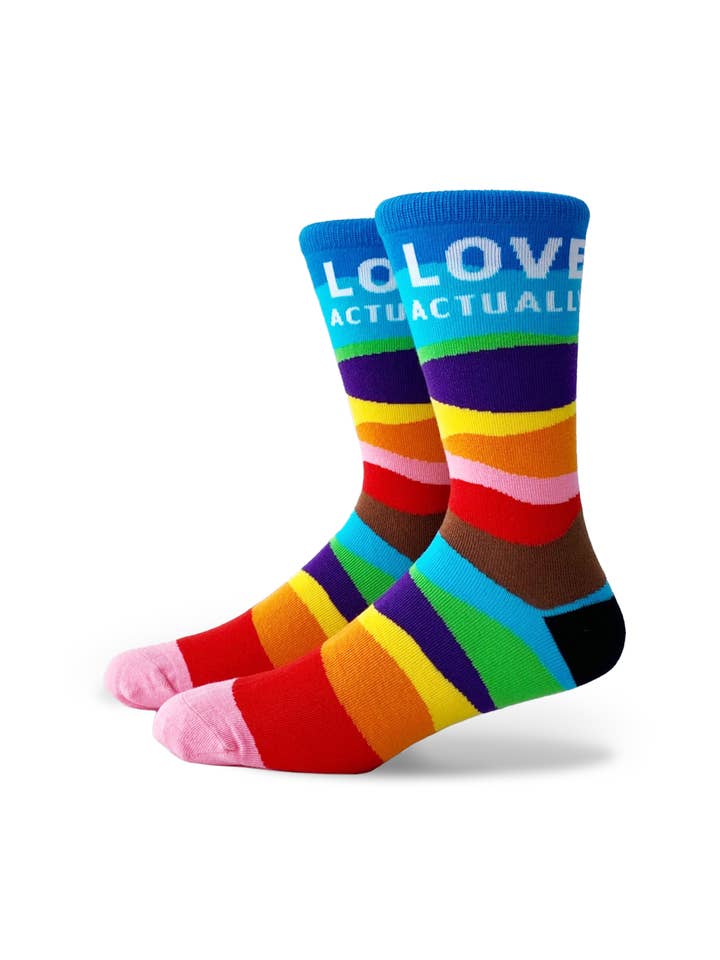 Chaussettes LGBTQ+Love Actually : Wave pour la vente par TrendyLake