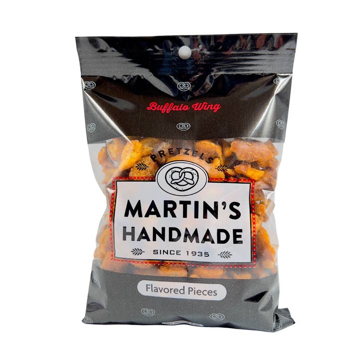 Martins Handmade Pretzels – Großhandel Brezel – Würzige Buffalo Wing Brezelstücke, 6-Unzen-Beutel