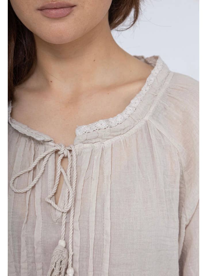 LINEN & COTTON HOUSE - Wholesale Blouse - Women's - 10074 SPRINT SUMMER CLOTHING COTTON BLOUSE22
