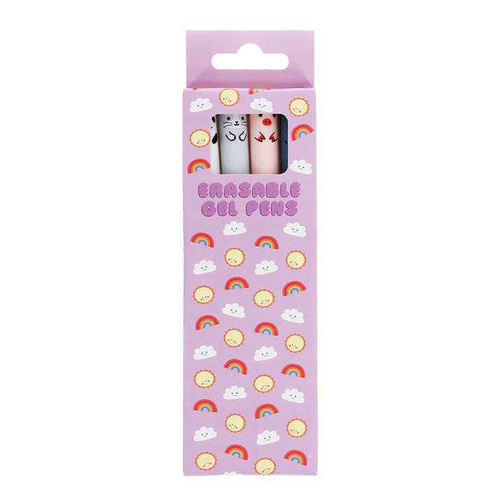Adorable Animal erasable gel pens (set of 4) - Medley for wholesale by Rex B2B - UK