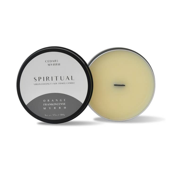Vela de Bem-Estar Espiritual Travel Size por atacado de Cedar and Myrrh
