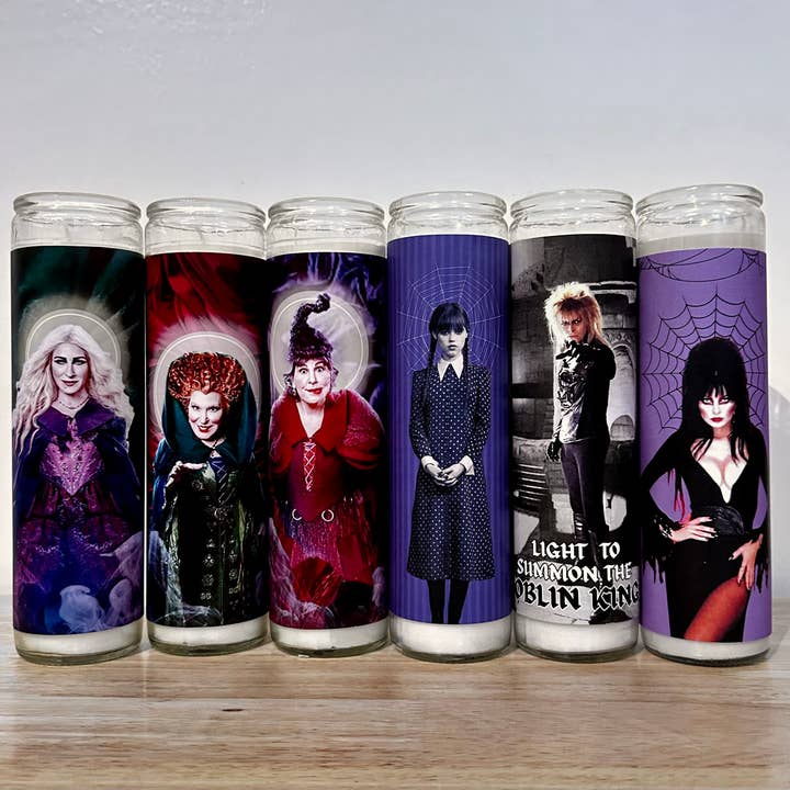 Halloween Prayer Candles for wholesale by Flaming Feminist