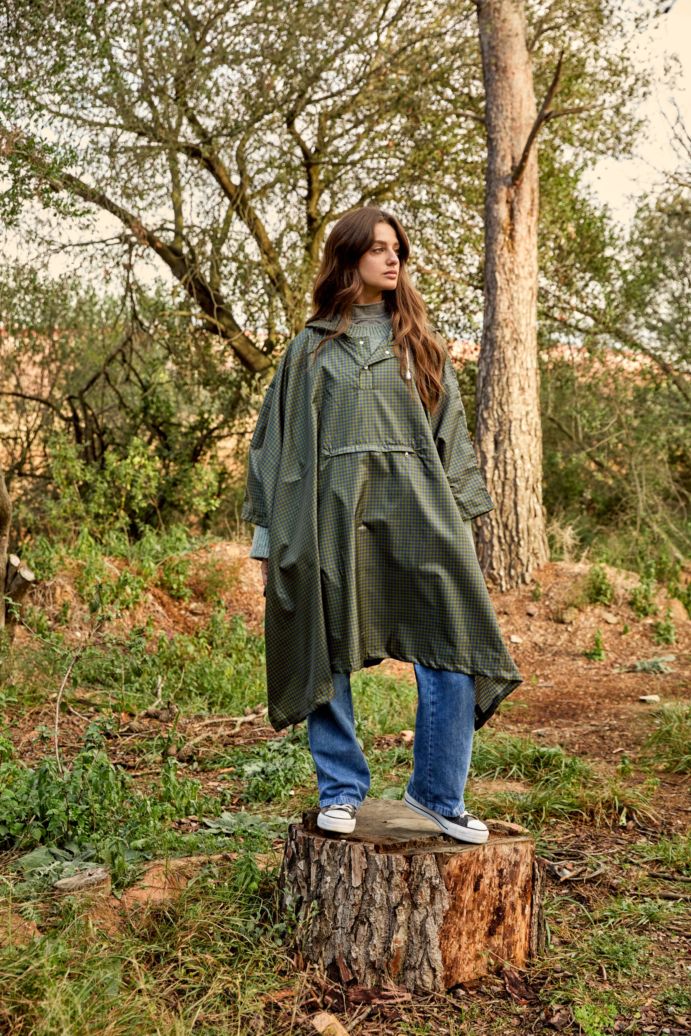 Clima Umbrellas - Wholesale Poncho - Women's - CLIMA C-Collection “Tartan” Foldable Waterproof Poncho12