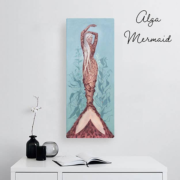 Jennie Rutz - Wholesale Art print - 8 x 20" Canvas Mermaid Print- Ready to Hang0