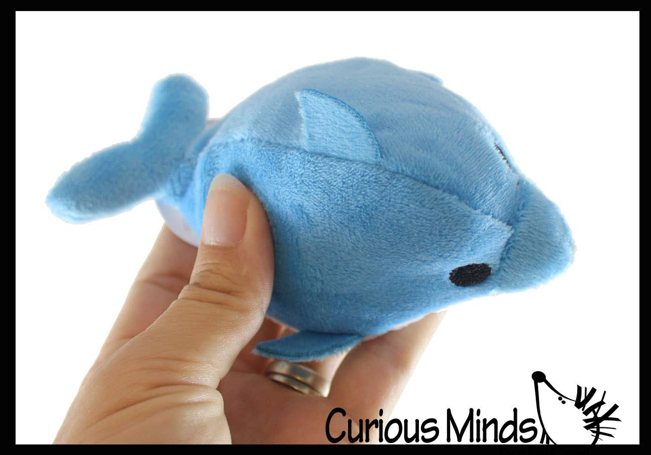 Curious Minds Toys – wholesale Stuffed/plush toy – Kids & baby – 1 Mini Ocean Animal Small Plush Stuffed Animals - Shark, Dol1