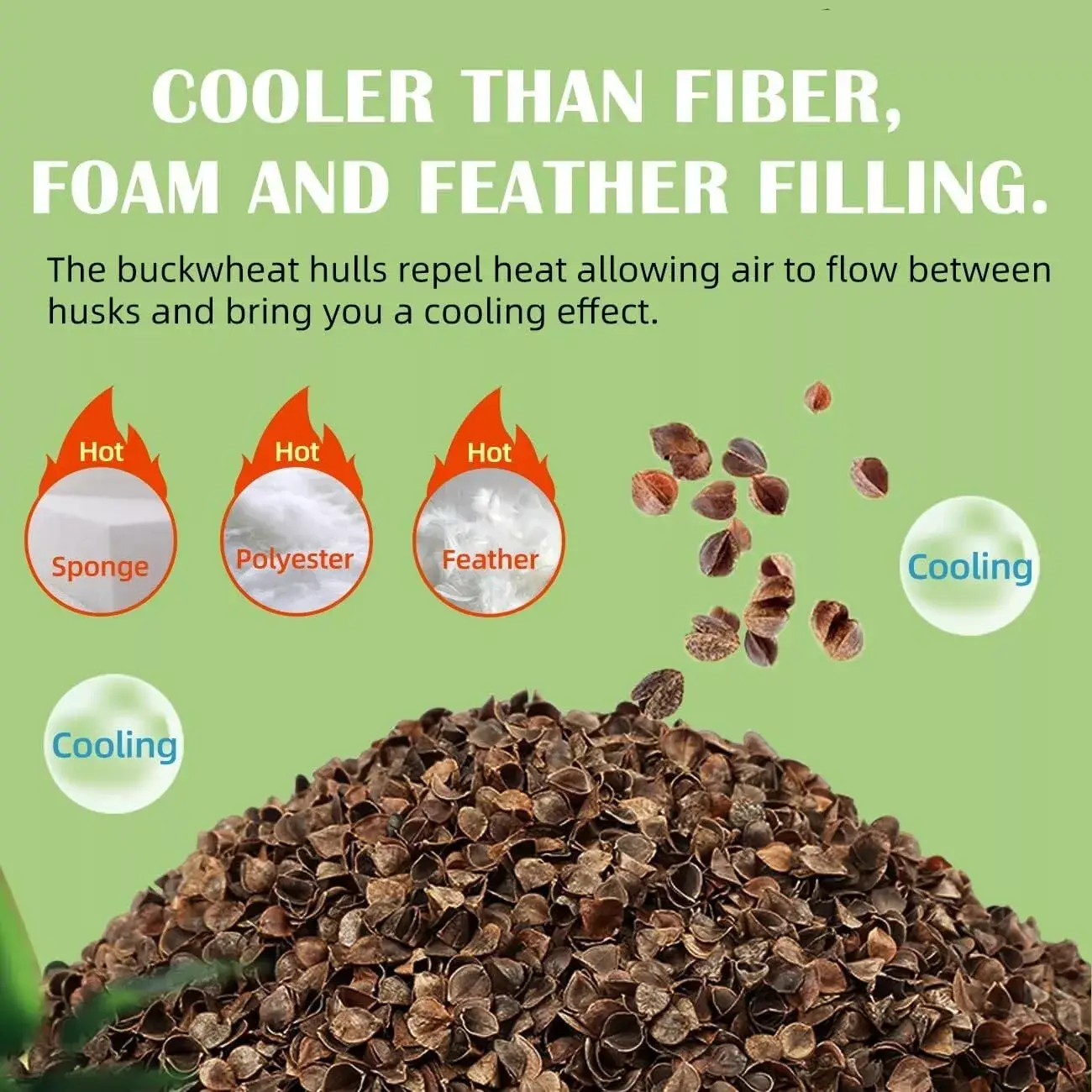 Orimono Elegance – material para artesanato por atacado – Casca Natural de Trigo Sarraceno – Pacote a Granel de 2,3 kg7