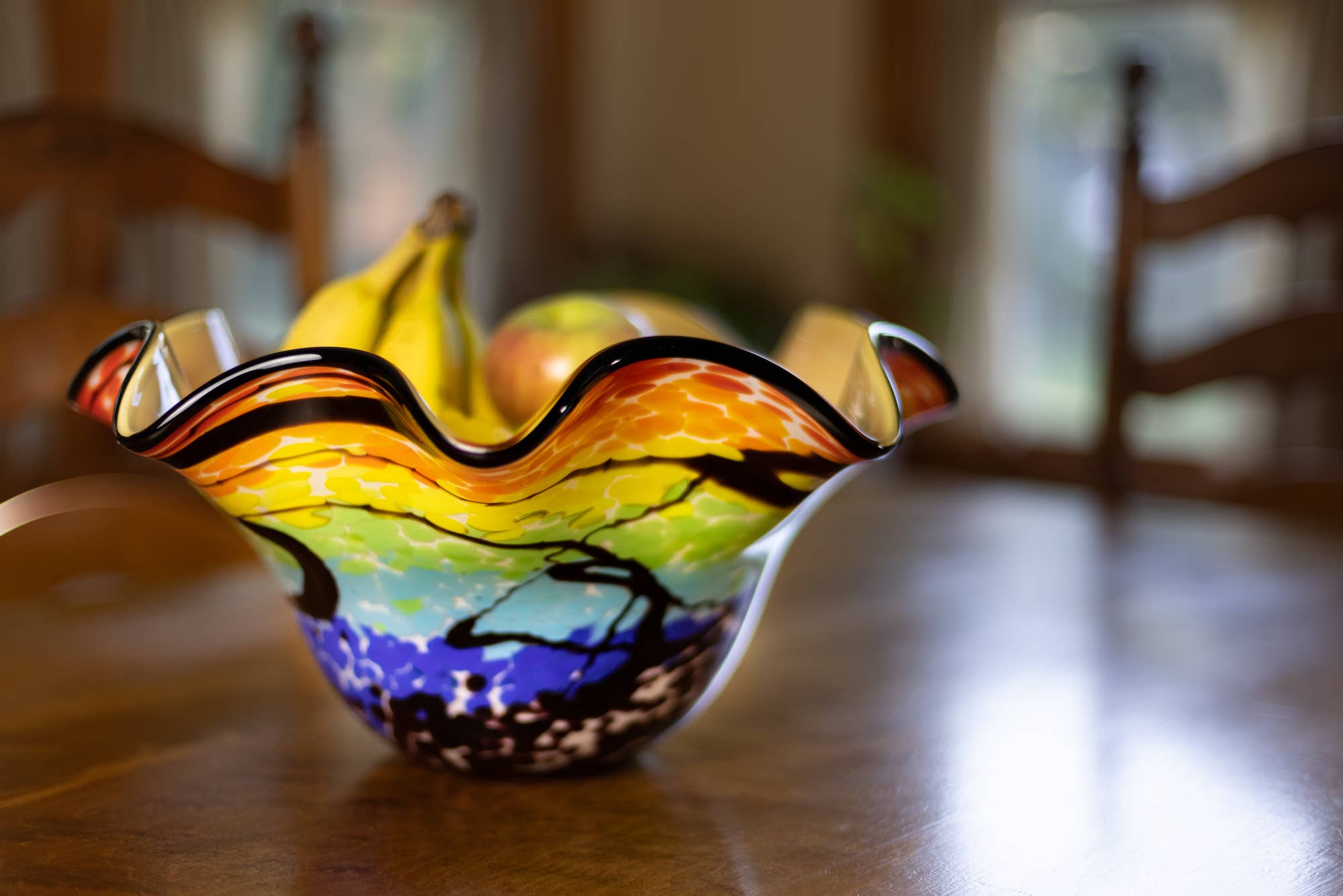 Badash - Wholesale Decorative Plate/Dish/Bowl - Allura Murano Style Art Glass Floppy Design 15" Centerpiece3