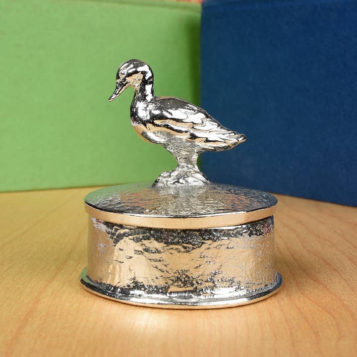 Glover & Smith – Engroshandel Smykkesskrin – Duck Trinket Box, Engelsk tin Gaver2