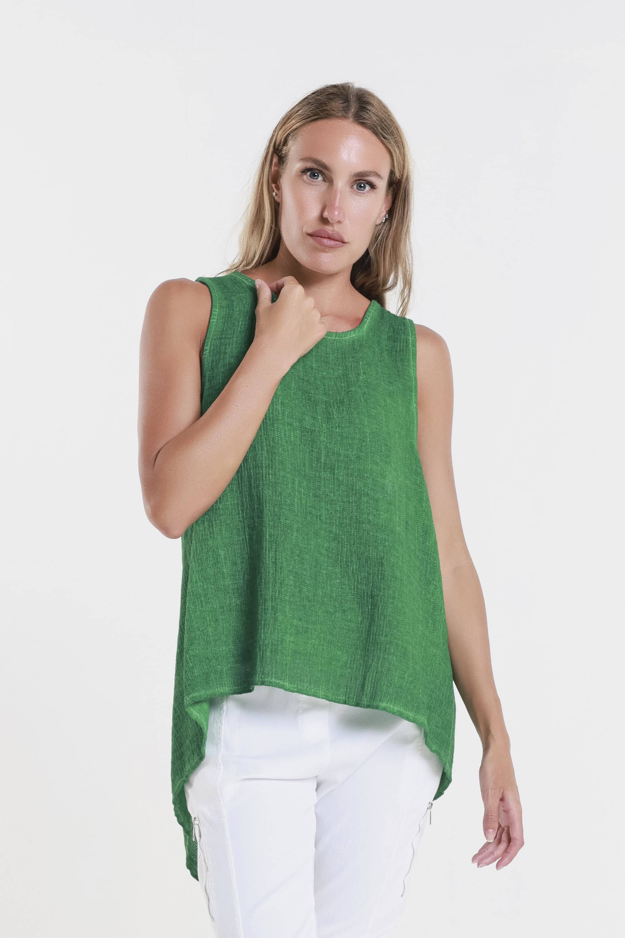 TINA Stephens Italy/Tees By Tina - Wholesale Tank Top - Women's - Lexa Lin-Co Tunic Tank (BT117)25