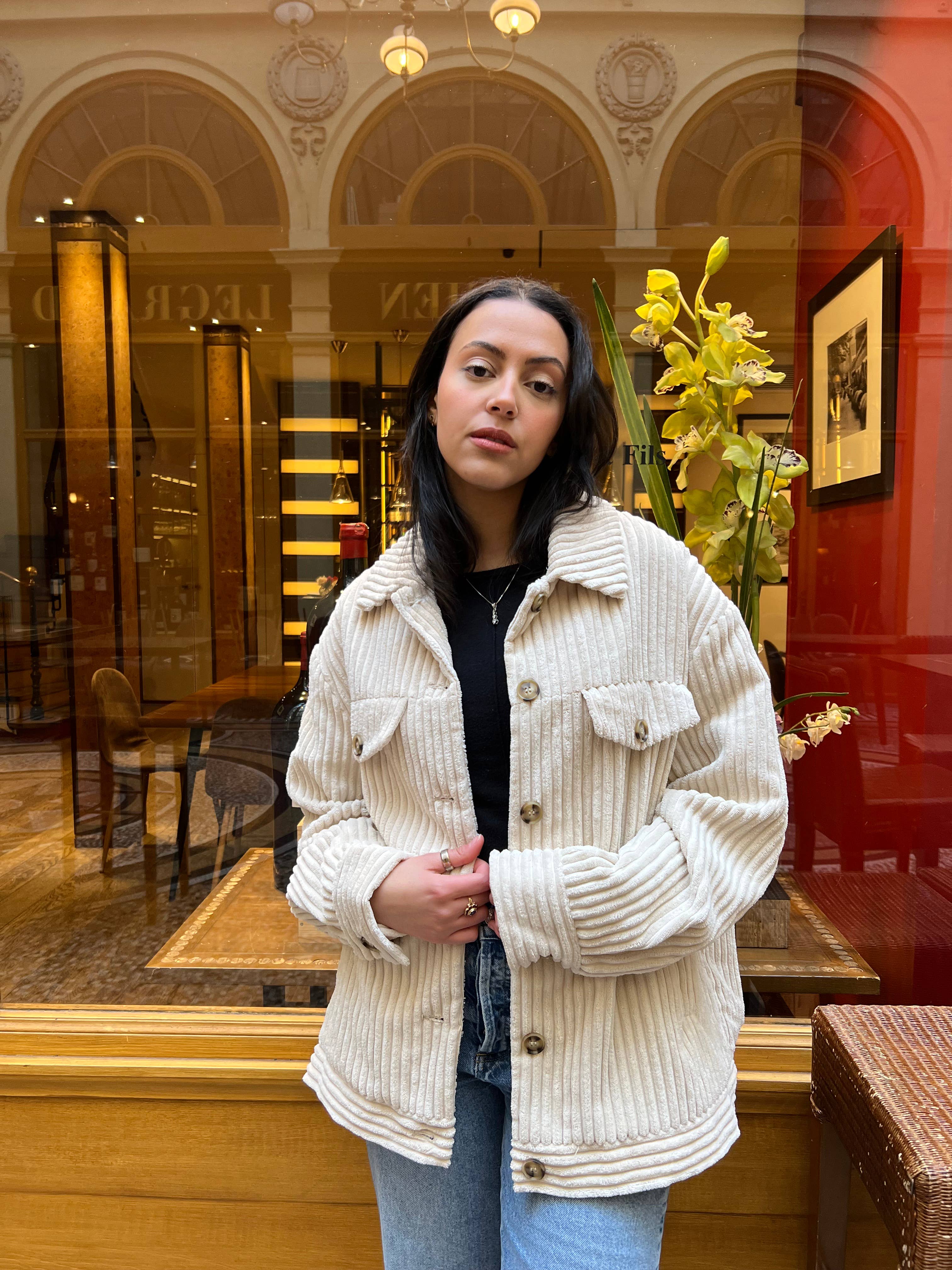 KZELL PARIS – Blusão - Mulher por atacado – Jaqueta de veludo cotelê feminina5