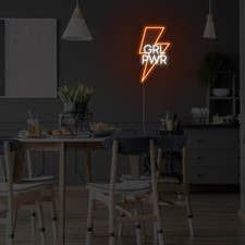 Panneau au néon LED Girl Power pour la vente par BeNeonUnicorn