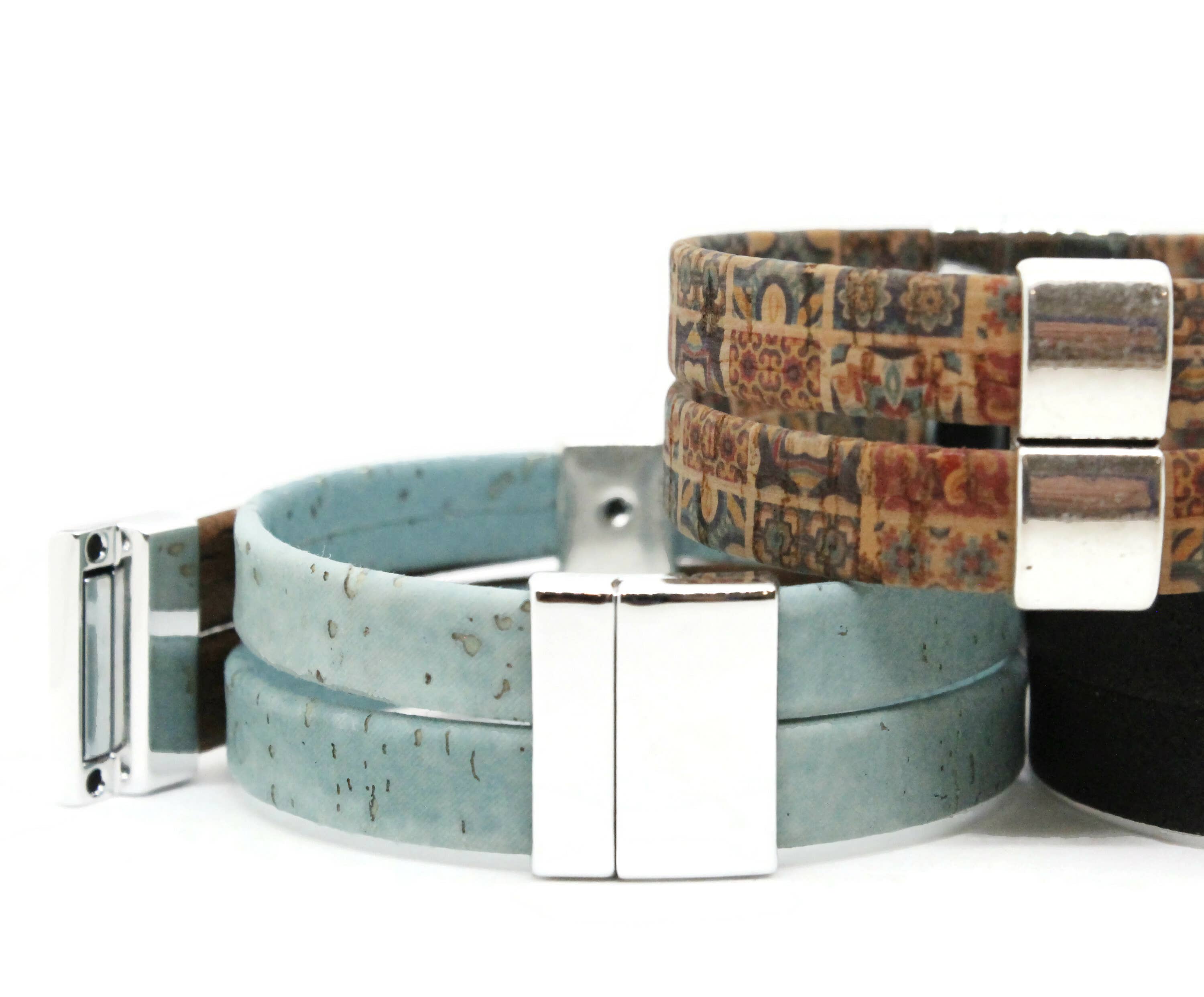 Sea Ranch Jewelry - Wholesale Bangle Bracelet - 12C Flat Cork Double Bracelet3