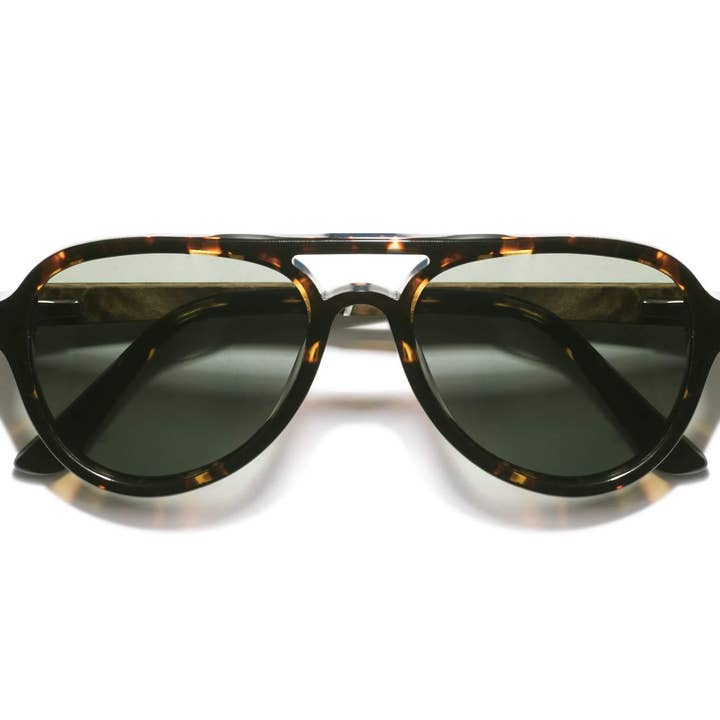 Runner Green Aviator Polarized Sunglasses for wholesale by Kraywoods Eyewear