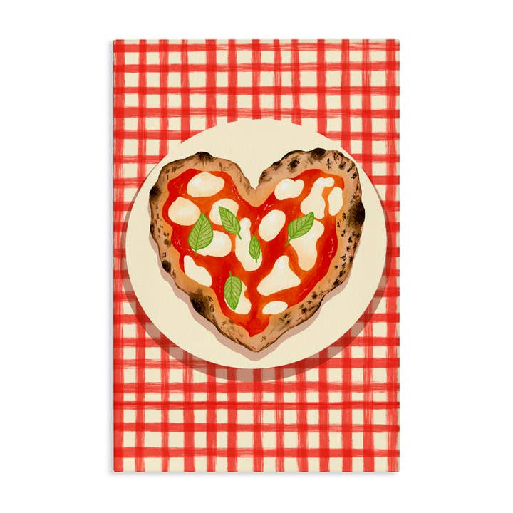 Stupell Industries - Wholesale Wall Sign - Heart Pizza on Red Check - Unframed Wall Art5