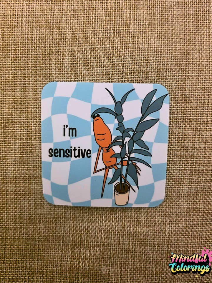 Sticker: I'm Sensitive for wholesale by Mindful Colorings