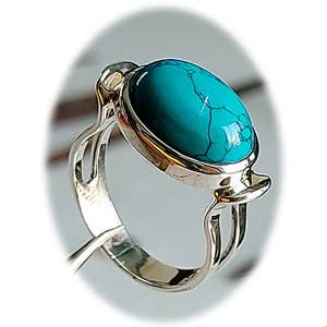 Crystal Earth Sterling - Wholesale Cocktail/Statement Ring - Bohemian Beginnings Sterling Ring - Turquoise