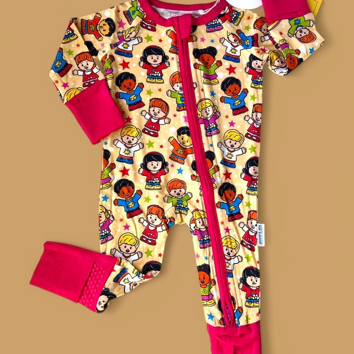 Little ones bamboo convertible zippy romper for wholesale by CEDDY & RIA