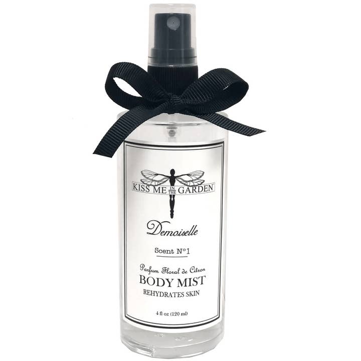 4 oz Demoiselle Body Mist for wholesale by Kiss Me in the Garden