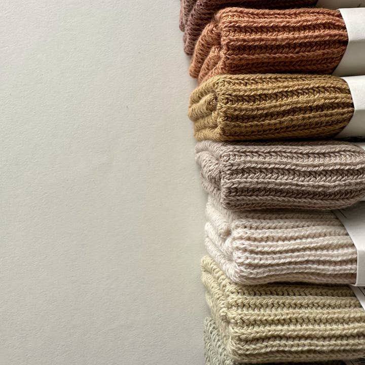 Aspegren Denmark - Wholesale Dishcloth - Dishcloth - Organic Cotton - Knitted - Ripple - Camel2